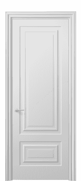 Дверь межкомнатная 8441 МБЛ . Цвет Матовый белоснежный. Материал Гладкая эмаль. Коллекция Mascot. Картинка.