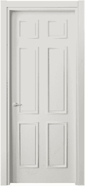 Дверь межкомнатная 8133 МСР . Цвет Матовый серый. Материал Гладкая эмаль. Коллекция Paris. Картинка.