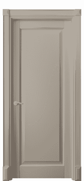 Дверь межкомнатная 0701 ББСКС. Цвет Бук бисквитный с серебром. Материал  Массив бука эмаль с патиной. Коллекция Lignum. Картинка.