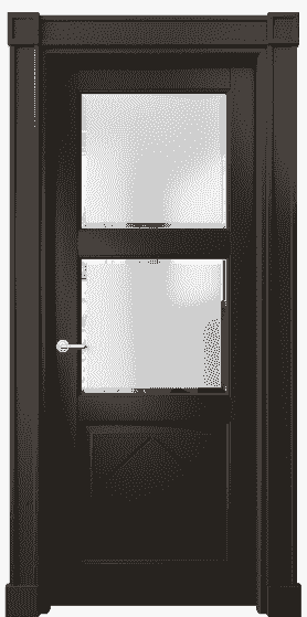 Дверь межкомнатная 6348 БАН САТ-Ф. Цвет Бук антрацит. Материал Массив бука эмаль. Коллекция Toscana Rombo. Картинка.