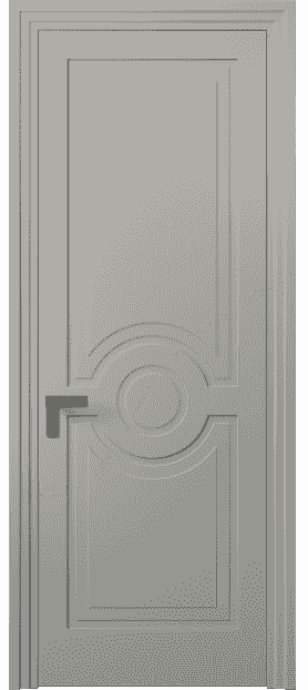 Дверь межкомнатная 8361 МНСР. Цвет Матовый нейтральный серый. Материал Гладкая эмаль. Коллекция Rocca. Картинка.