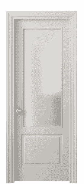 Дверь межкомнатная 8552 МОС САТ. Цвет Матовый облачно-серый. Материал Гладкая эмаль. Коллекция Esse. Картинка.
