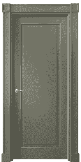 Дверь межкомнатная 6301 БОТС. Цвет Бук оливковый тёмный с серебром. Материал  Массив бука эмаль с патиной. Коллекция Toscana Plano. Картинка.