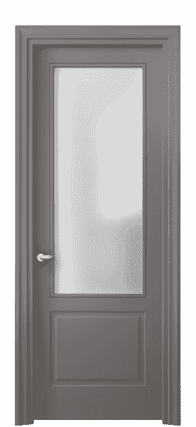 Дверь межкомнатная 8552 МКЛС САТ. Цвет Матовый классический серый. Материал Гладкая эмаль. Коллекция Esse. Картинка.