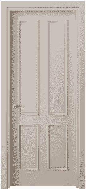 Дверь межкомнатная 8131 МСБЖ. Цвет Матовый светло-бежевый. Материал Гладкая эмаль. Коллекция Paris. Картинка.