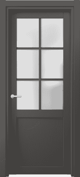 Дверь межкомнатная 2126 СТГФ САТ. Цвет Софт-тач графитовый. Материал Полипропилен. Коллекция Neo. Картинка.