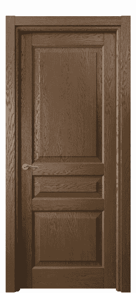Дверь межкомнатная 0711 ДКР.Б. Цвет Дуб королевский брашированный. Материал Массив дуба брашированный. Коллекция Lignum. Картинка.