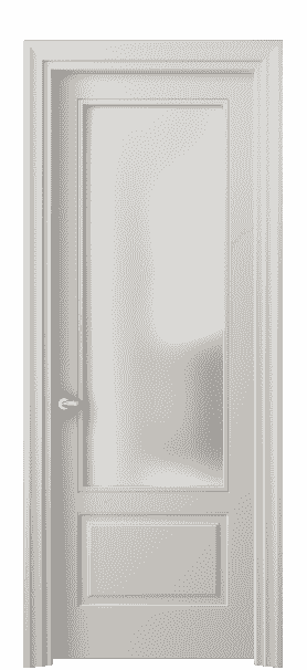 Дверь межкомнатная 8542 МОС САТ. Цвет Матовый облачно-серый. Материал Гладкая эмаль. Коллекция Esse. Картинка.