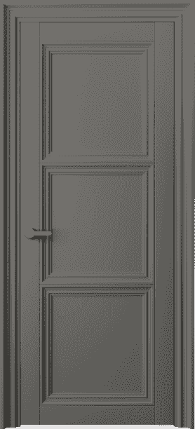 Дверь межкомнатная 2503 МКЛС. Цвет Матовый классический серый. Материал Гладкая эмаль. Коллекция Centro. Картинка.