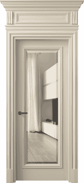 Дверь межкомнатная 7300 БМЦ ПРОЗ Ф. Цвет Бук марципановый. Материал Массив бука эмаль. Коллекция Antique. Картинка.