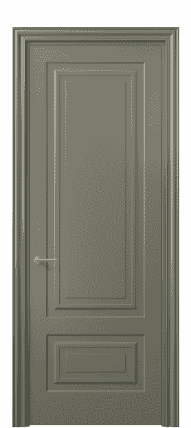 Дверь межкомнатная 8441 МОТ. Цвет Матовый оливковый тёмный. Материал Гладкая эмаль. Коллекция Mascot. Картинка.