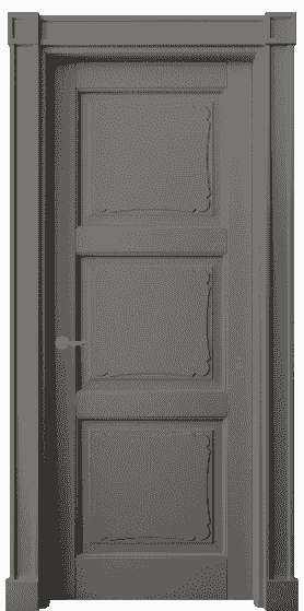 Дверь межкомнатная 6329 БКЛС. Цвет Бук классический серый. Материал Массив бука эмаль. Коллекция Toscana Elegante. Картинка.