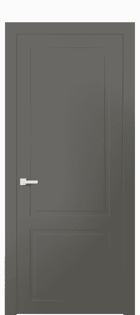 Дверь межкомнатная 8002 МКЛС. Цвет Матовый классический серый. Материал Гладкая эмаль. Коллекция Neo Classic. Картинка.