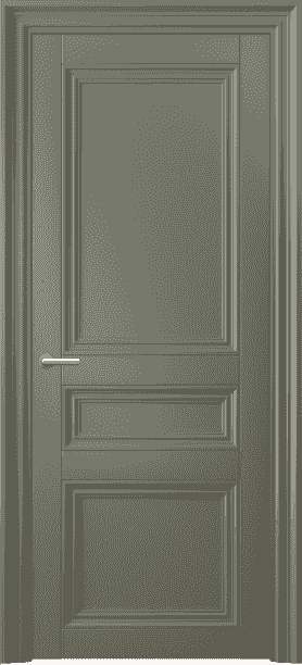Дверь межкомнатная 2537 МОТ. Цвет Матовый оливковый тёмный. Материал Гладкая эмаль. Коллекция Centro. Картинка.