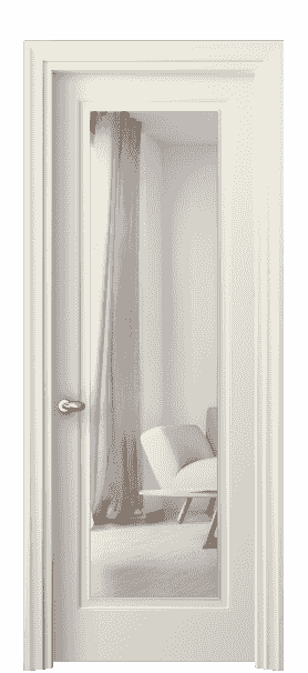 Дверь межкомнатная 8503 ММБ ЗЕР. Цвет Матовый молочно-белый. Материал Гладкая эмаль. Коллекция Esse. Картинка.