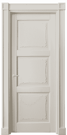 Дверь межкомнатная 6329 БОС. Цвет Бук облачный серый. Материал Массив бука эмаль. Коллекция Toscana Elegante. Картинка.