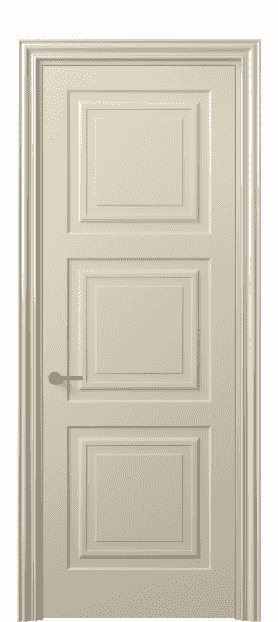 Дверь межкомнатная 8431 ММЦ . Цвет Матовый марципановый. Материал Гладкая эмаль. Коллекция Mascot. Картинка.