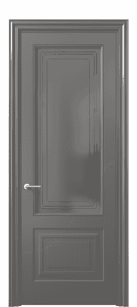 Дверь межкомнатная 8452 МКЛС Серый сатин с гравировкой. Цвет Матовый классический серый. Материал Гладкая эмаль. Коллекция Mascot. Картинка.
