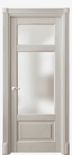 Дверь межкомнатная 0720 БСБЖС САТ. Цвет Бук светло-бежевый серебряный антик. Материал  Массив бука эмаль с патиной. Коллекция Lignum. Картинка.