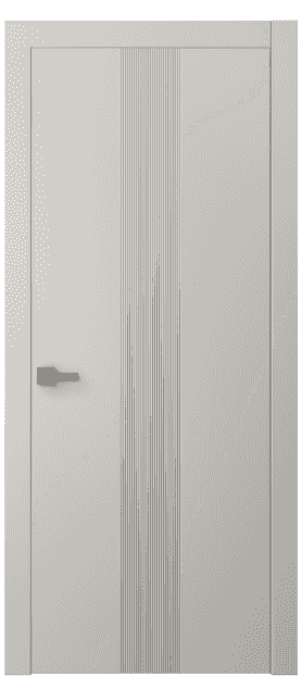 Дверь межкомнатная 8042 МОС. Цвет Матовый облачно-серый. Материал Гладкая эмаль. Коллекция Linea. Картинка.