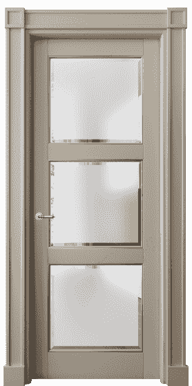Дверь межкомнатная 6310 ББСКП САТ-Ф. Цвет Бук бисквитный с позолотой. Материал  Массив бука эмаль с патиной. Коллекция Toscana Plano. Картинка.