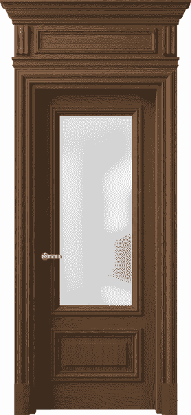 Дверь межкомнатная 7306 ДКШ.М САТ. Цвет Дуб каштановый матовый. Материал Массив дуба матовый. Коллекция Antique. Картинка.