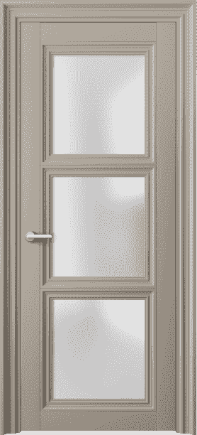 Дверь межкомнатная 2504 МБСК САТ. Цвет Матовый бисквитный. Материал Гладкая эмаль. Коллекция Centro. Картинка.