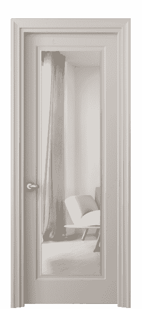 Дверь межкомнатная 8503 МСБЖ ЗЕР. Цвет Матовый светло-бежевый. Материал Гладкая эмаль. Коллекция Esse. Картинка.