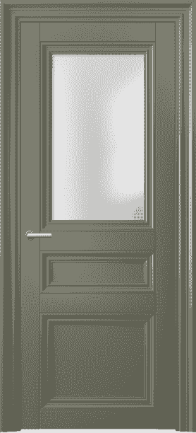 Дверь межкомнатная 2538 МОТ САТ. Цвет Матовый оливковый тёмный. Материал Гладкая эмаль. Коллекция Centro. Картинка.