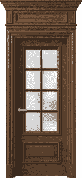 Дверь межкомнатная 7316 ДКШ.М САТ. Цвет Дуб каштановый матовый. Материал Массив дуба матовый. Коллекция Antique. Картинка.