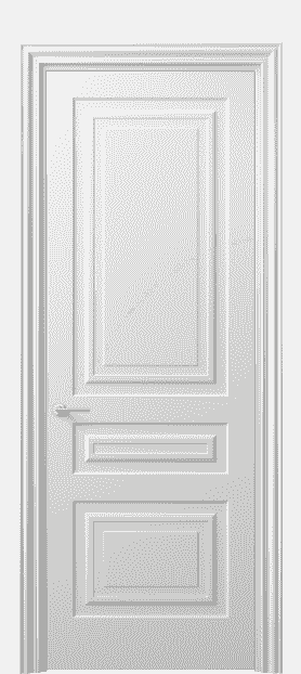 Дверь межкомнатная 8411 МБЛ . Цвет Матовый белоснежный. Материал Гладкая эмаль. Коллекция Mascot. Картинка.