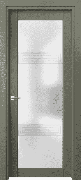 Дверь межкомнатная 6112 ДОТ САТ. Цвет Дуб оливковый тёмный. Материал Массив дуба эмаль. Коллекция Ego. Картинка.