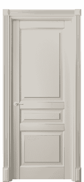 Дверь межкомнатная 0711 БОСС. Цвет Бук облачный серый с серебром. Материал  Массив бука эмаль с патиной. Коллекция Lignum. Картинка.
