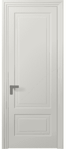 Дверь межкомнатная 8341 МСР. Цвет Матовый серый. Материал Гладкая эмаль. Коллекция Rocca. Картинка.