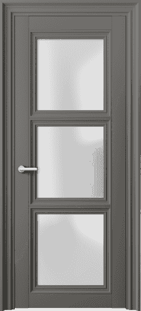 Дверь межкомнатная 2504 МКЛС САТ. Цвет Матовый классический серый. Материал Гладкая эмаль. Коллекция Centro. Картинка.