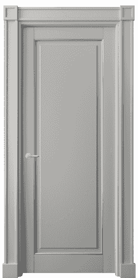 Дверь межкомнатная 6301 БНСРС. Цвет Бук нейтральный серый с серебром. Материал  Массив бука эмаль с патиной. Коллекция Toscana Plano. Картинка.