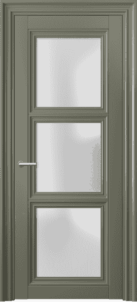 Дверь межкомнатная 2504 МОТ САТ. Цвет Матовый оливковый тёмный. Материал Гладкая эмаль. Коллекция Centro. Картинка.