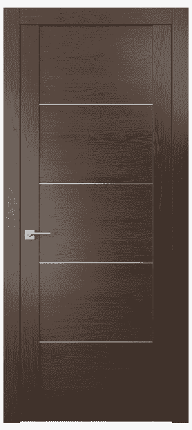 Дверь межкомнатная 4113 ДТ. Цвет Дуб табачный. Материал Шпон ценных пород. Коллекция Quadro. Картинка.