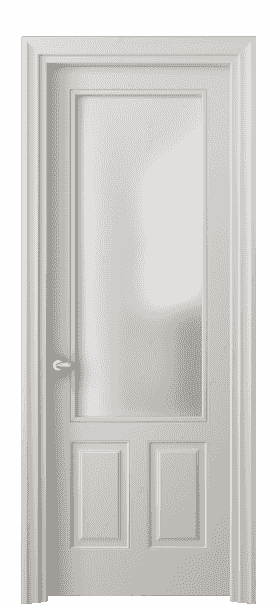 Дверь межкомнатная 8522 МОС САТ. Цвет Матовый облачно-серый. Материал Гладкая эмаль. Коллекция Esse. Картинка.