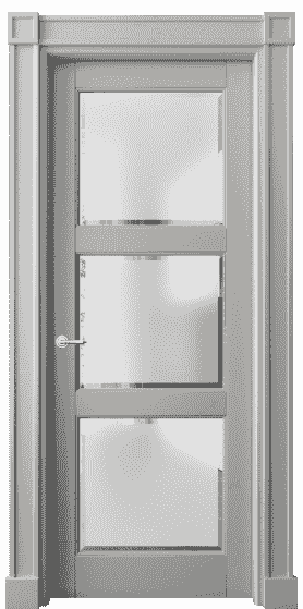 Дверь межкомнатная 6310 БНСР САТ-Ф. Цвет Бук нейтральный серый. Материал Массив бука эмаль. Коллекция Toscana Plano. Картинка.