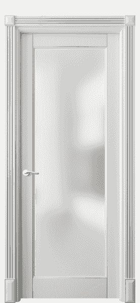 Дверь межкомнатная 0700 БСРС САТ. Цвет Бук серый с серебром. Материал  Массив бука эмаль с патиной. Коллекция Lignum. Картинка.