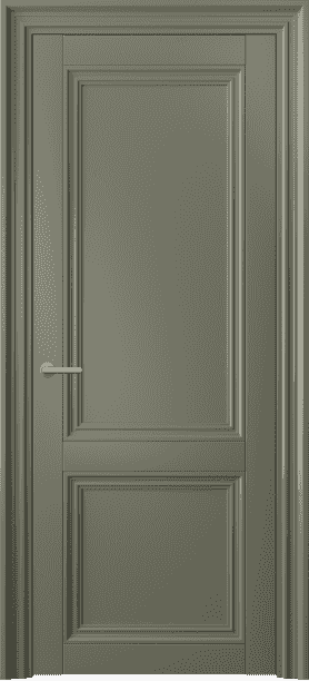 Дверь межкомнатная 2523 МОТ. Цвет Матовый оливковый тёмный. Материал Гладкая эмаль. Коллекция Centro. Картинка.