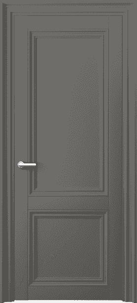 Дверь межкомнатная 2523 МКЛС. Цвет Матовый классический серый. Материал Гладкая эмаль. Коллекция Centro. Картинка.