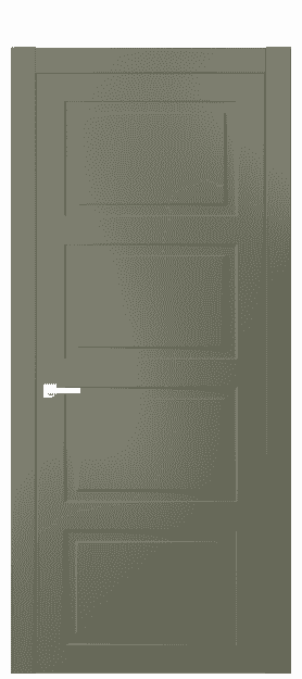 Дверь межкомнатная 8004 МОТ. Цвет Матовый оливковый тёмный. Материал Гладкая эмаль. Коллекция Neo Classic. Картинка.