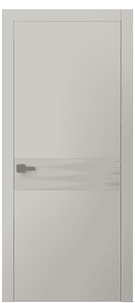 Дверь межкомнатная 8041 МОС. Цвет Матовый облачно-серый. Материал Гладкая эмаль. Коллекция Linea. Картинка.