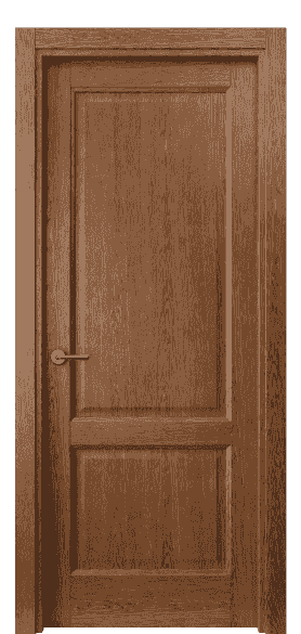 Дверь межкомнатная 1421 ДБК. Цвет Дуб коньяк. Материал Шпон ценных пород. Коллекция Galant. Картинка.