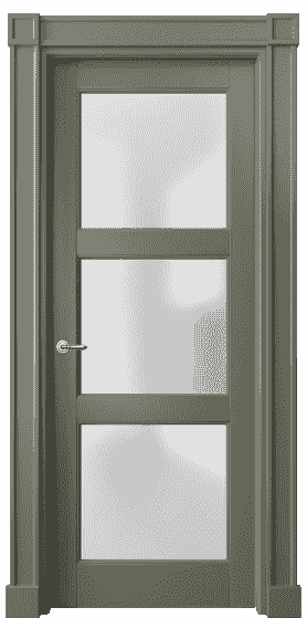 Дверь межкомнатная 6310 БОТ САТ. Цвет Бук оливковый тёмный. Материал Массив бука эмаль. Коллекция Toscana Elegante. Картинка.