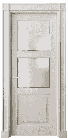 Дверь межкомнатная 6328 БОС САТ-Ф. Цвет Бук облачный серый. Материал Массив бука эмаль. Коллекция Toscana Elegante. Картинка.