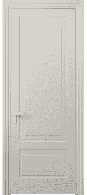 Дверь межкомнатная 8341 МОС. Цвет Матовый облачно-серый. Материал Гладкая эмаль. Коллекция Rocca. Картинка.