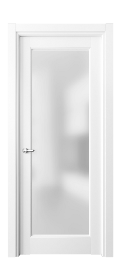Межкомнатная дверь Toscana Litera 6300 Бук белоснежный Сатинированное стекло Цена 71279 ₽ | Volhovec